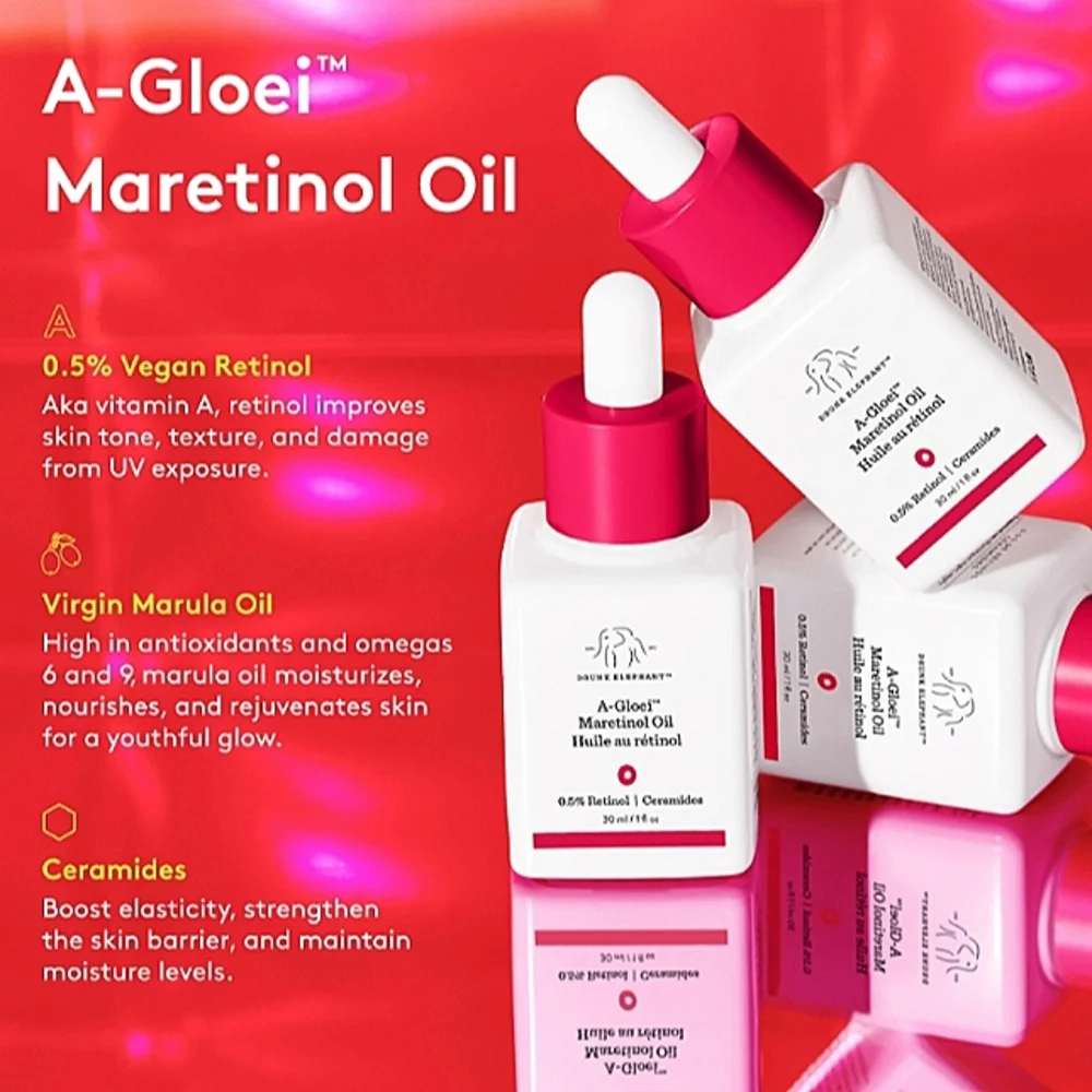 NEW Drunk Elephant A-Gloei Maretinol Oil, 1oz (full size) - Picture 2 of 9